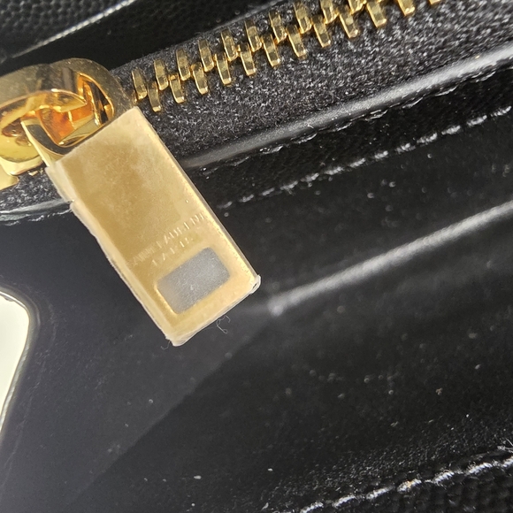 Saint Laurent Black Quilted Leather Crossbody Bag - Picture 10 of 13